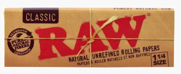 Raw Classic Natural Unrefined Papers - 1 1/4 (3 Pack)